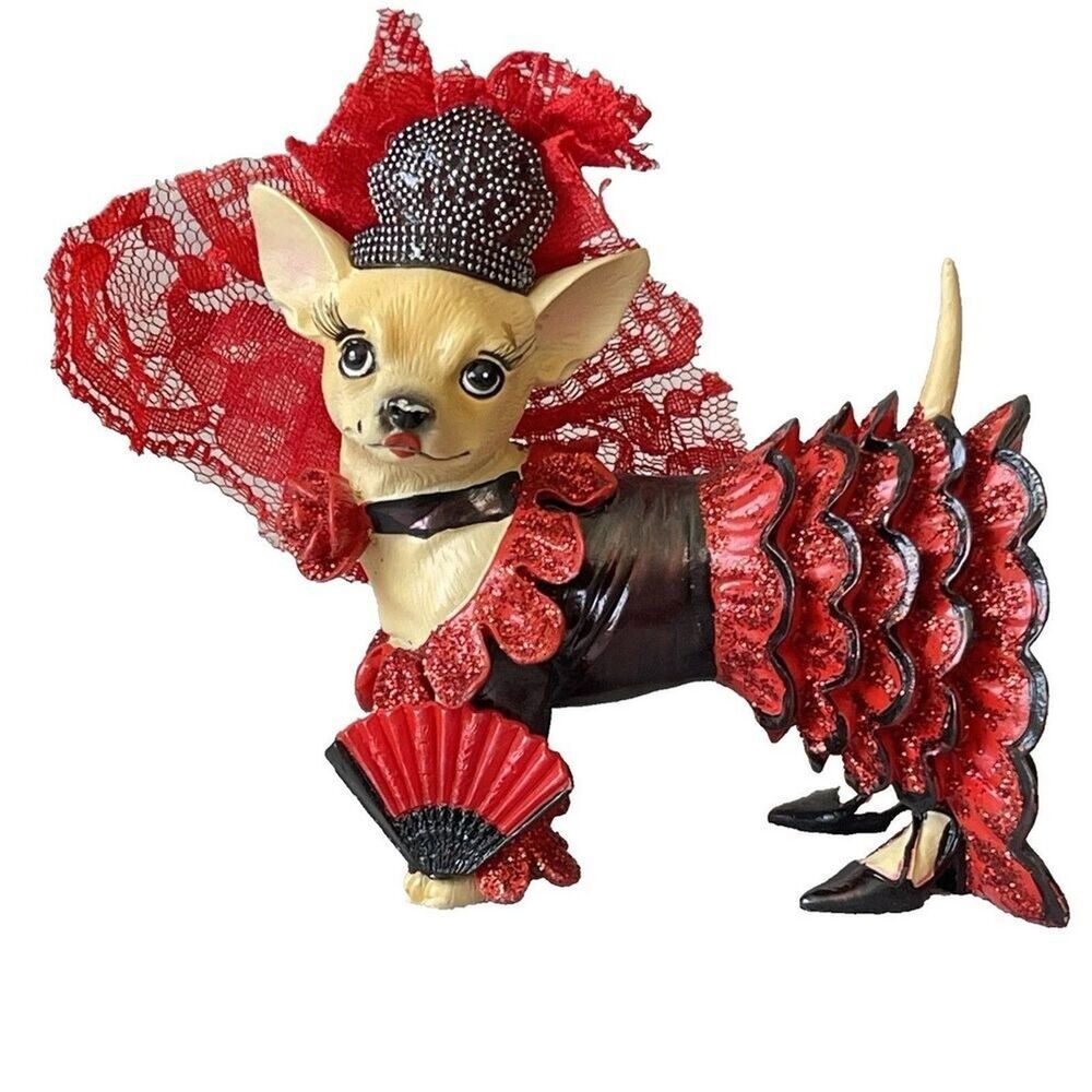 Westland Aye Chihuahua Chi Chi Figurine Dog Flamenco Dancer Collectible
